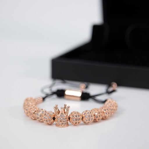 Pulsera De Corona Rose Gold Ajustable