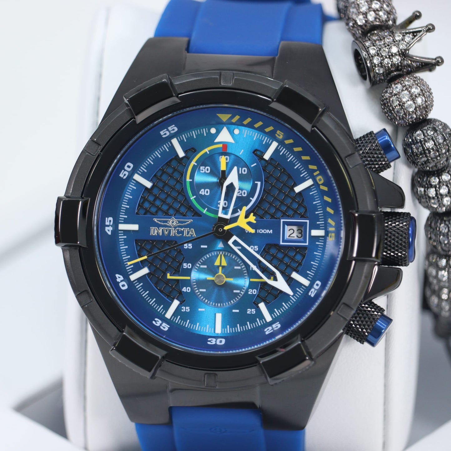 Invicta Speedway Men's Watch - 52mm, Blue Black Una Pulsera Gratis