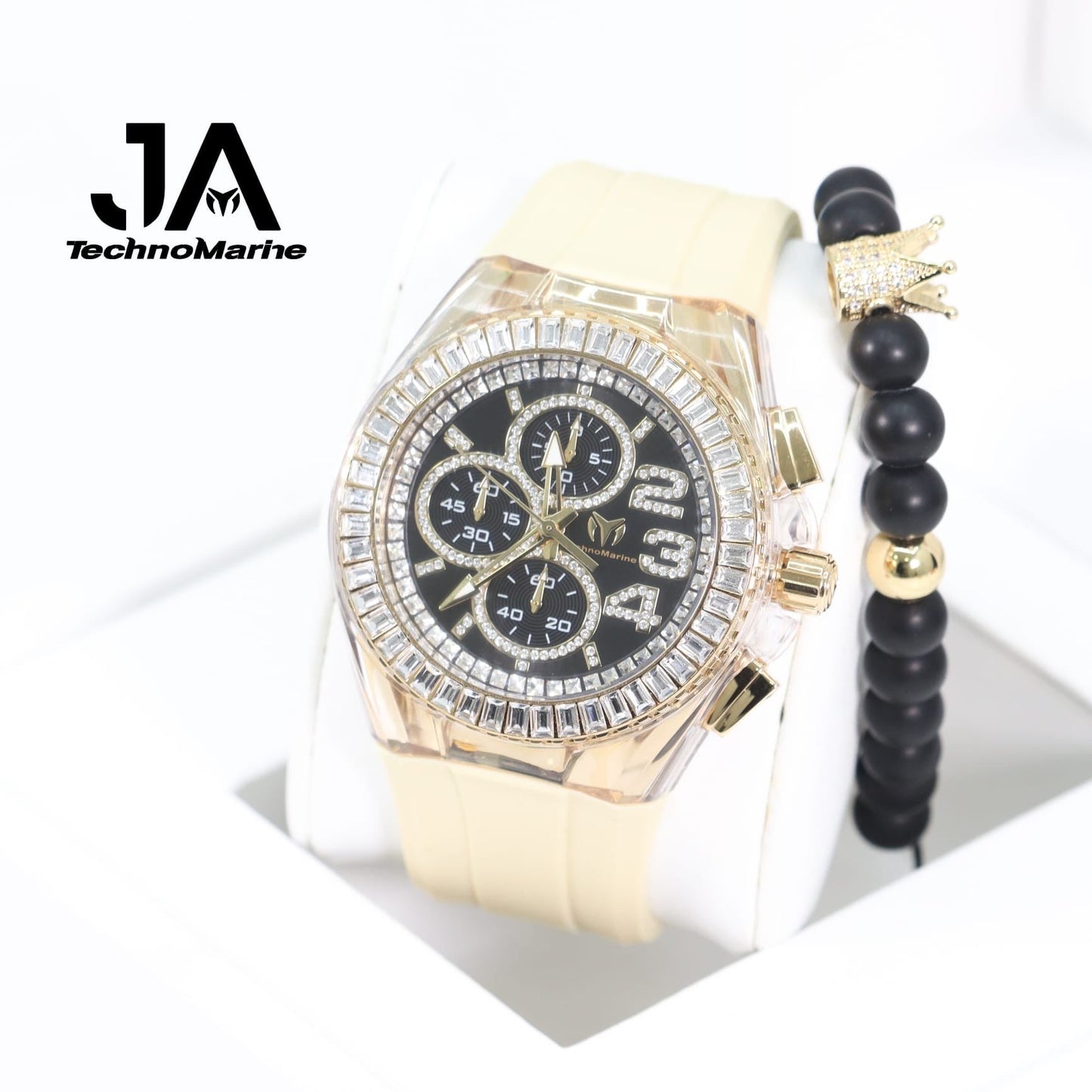 Technomarine Cruise Glitz 45mm Gold w Stones Arrival