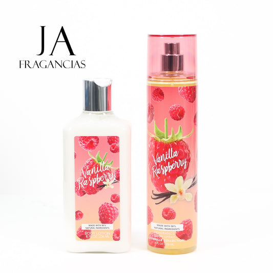 Splash Vanilla Raspberry 2-Piece Body Mist and Body Lotion Set