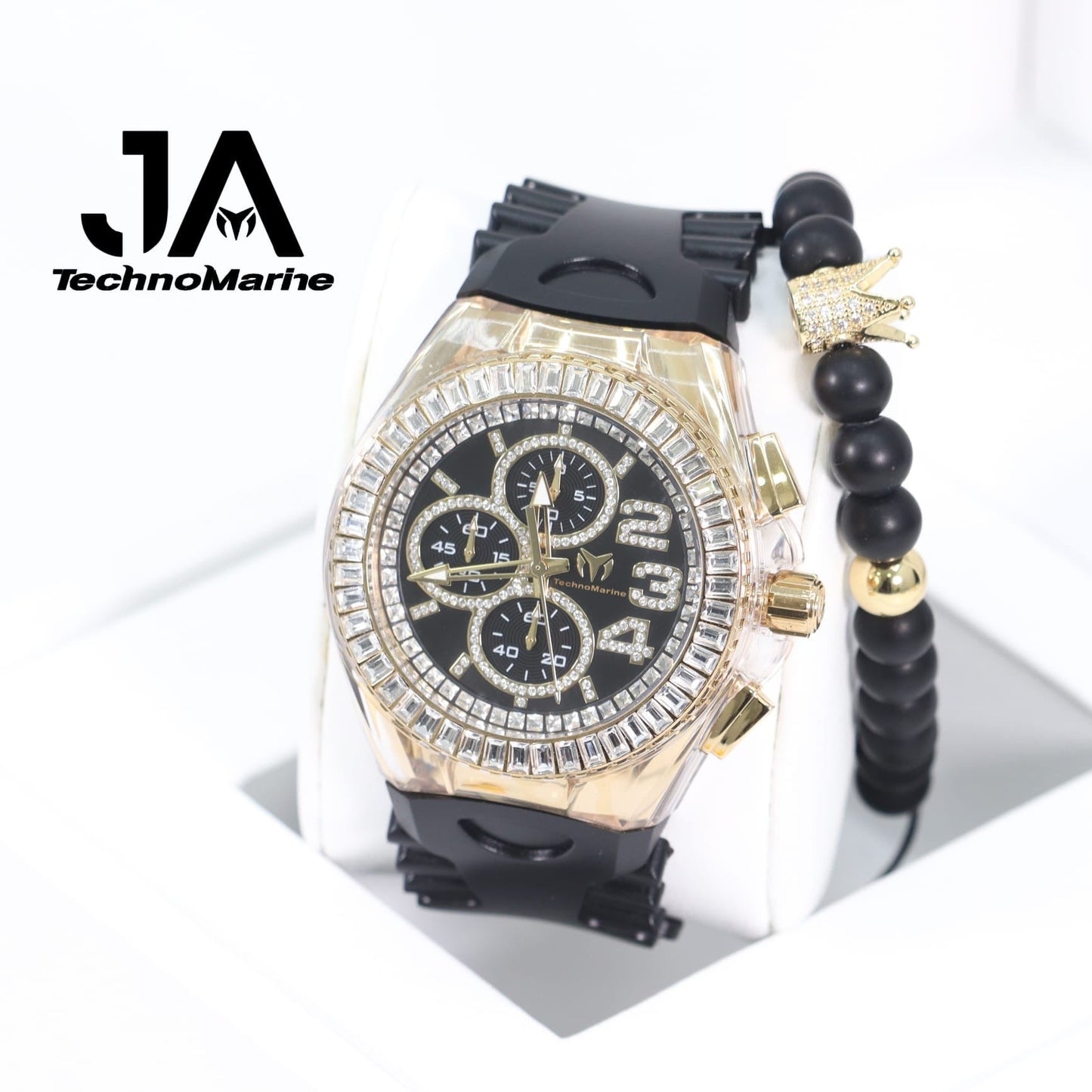 Technomarine Cruise Glitz 45mm Gold w Stones Arrival