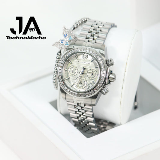 Technomarine Mujer Manta Ray Chronograph Quartz White Dial 38 mm