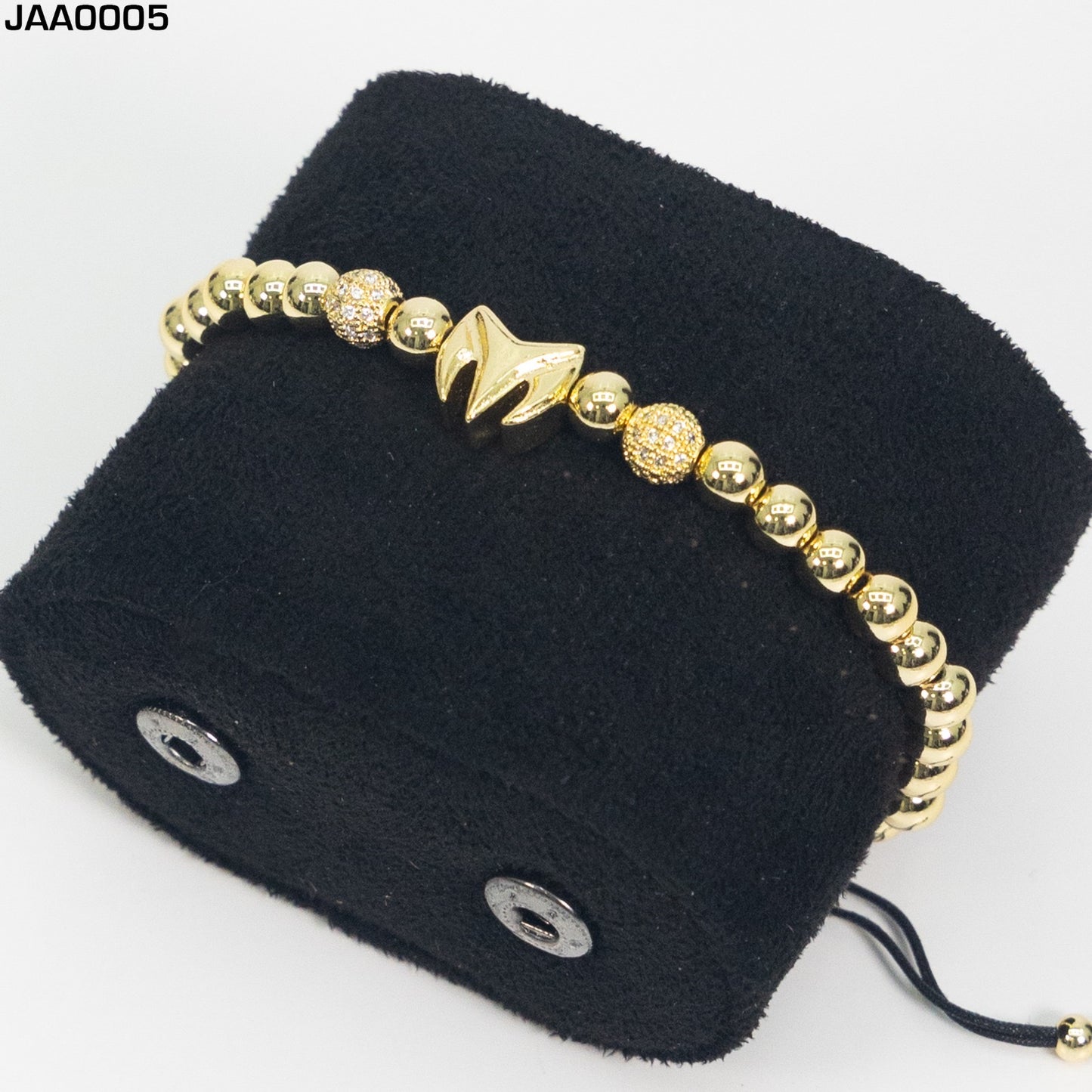 Pulsera Para Hombres Ajustable Color Oro