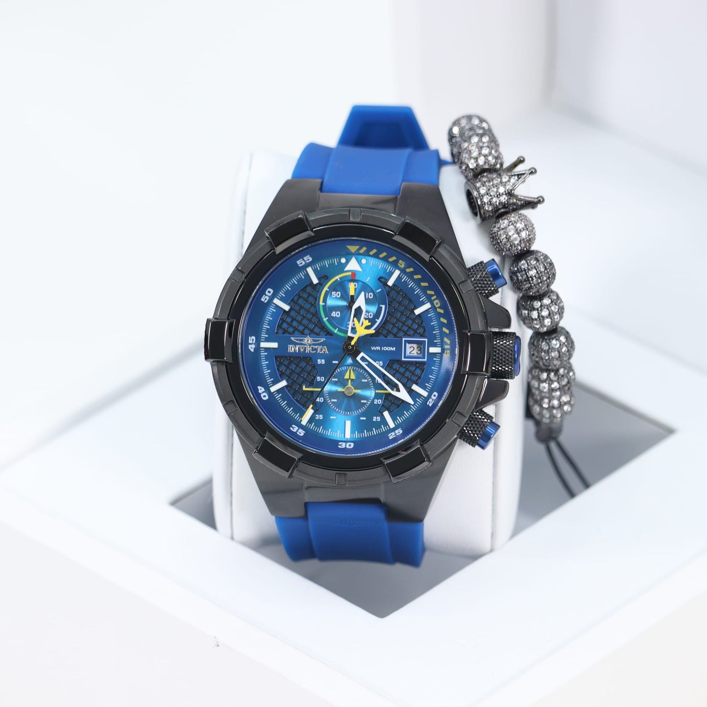 Invicta Speedway Men's Watch - 52mm, Blue Black Una Pulsera Gratis