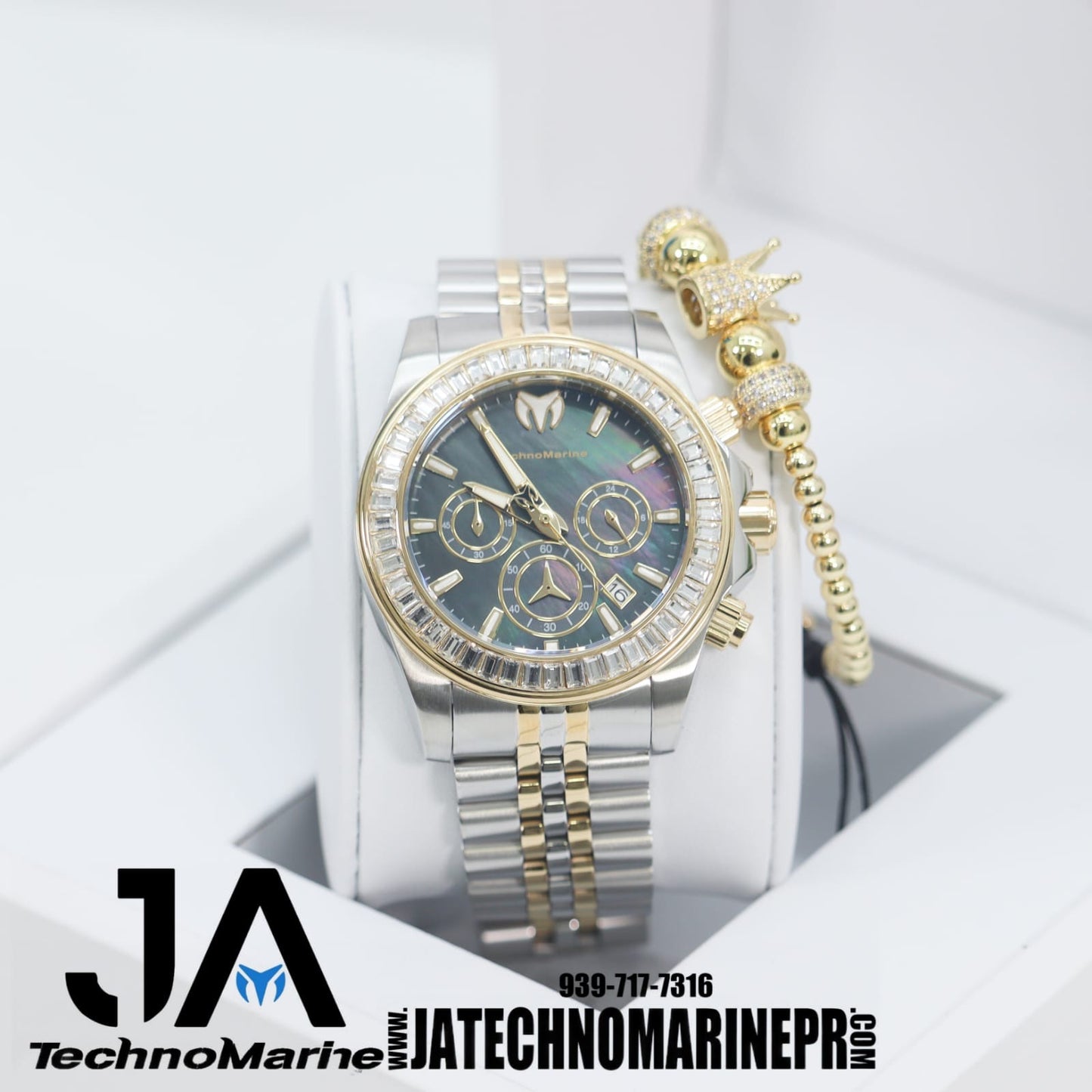 Technomarine Men Manta Ray Chronograph Quartz White Dial 42 mm