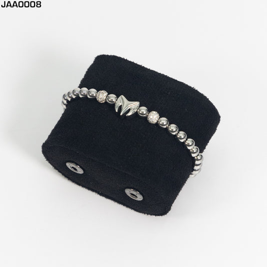 Pulsera Para Hombres Ajustable Color Silver