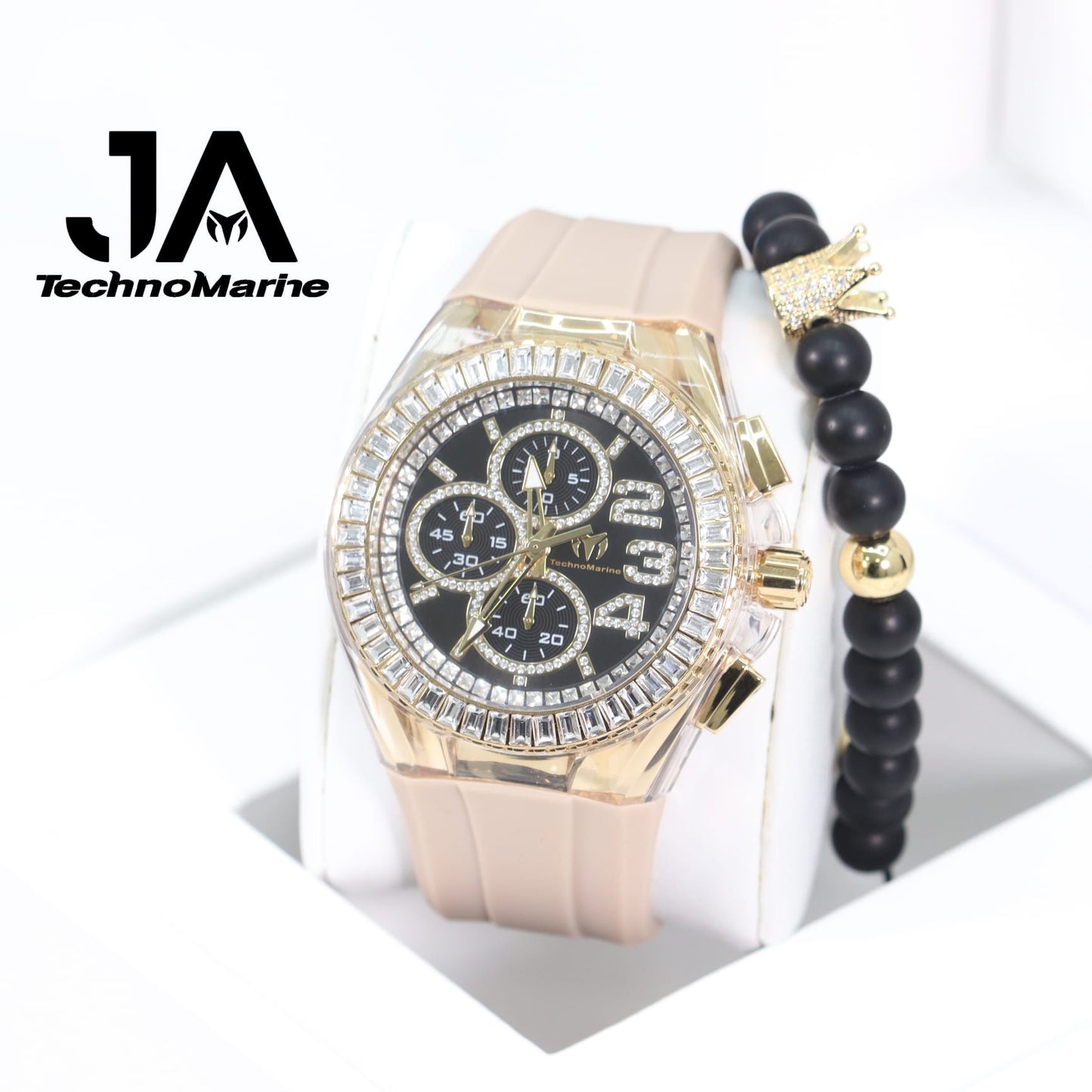 Technomarine Cruise Glitz 45mm Gold w Stones Arrival