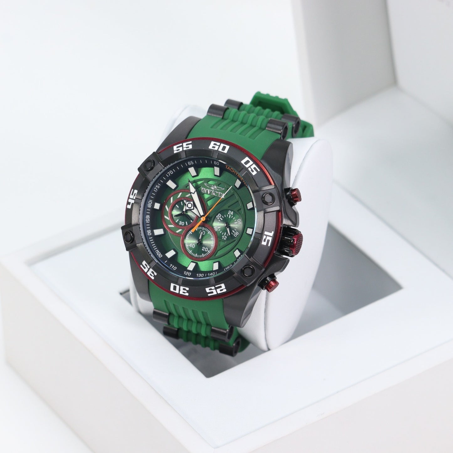 Invicta Speedway Men's Watch - 52mm, Green, Black Una Pulsera Gratis