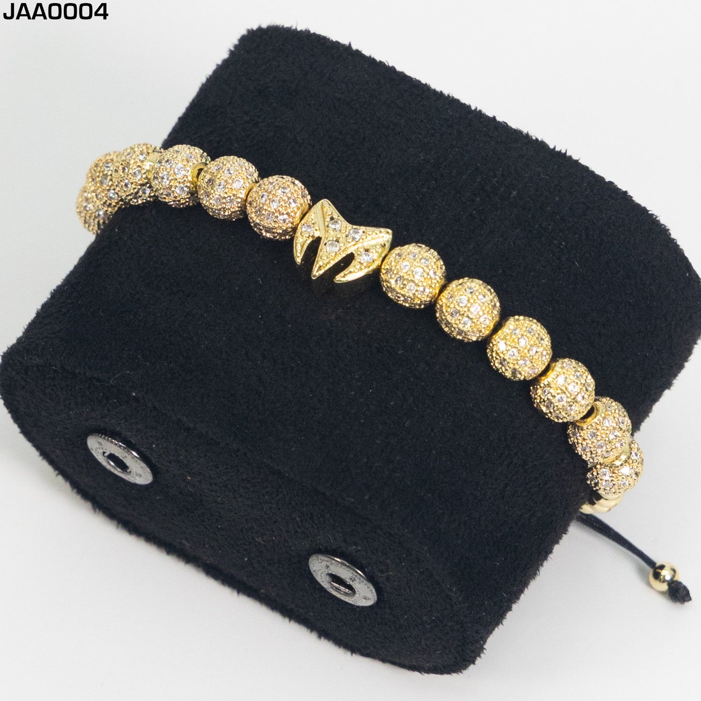 Pulsera Para Hombres Ajustable Color Oro