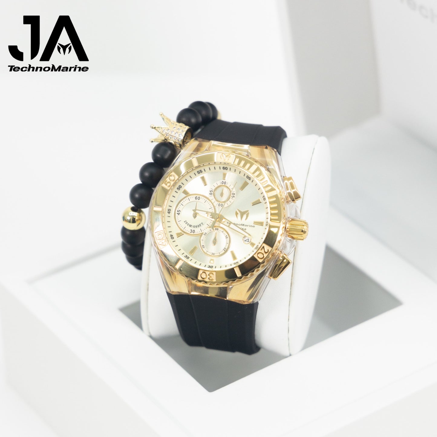 Technomarine Cruise Star Champagne 46mm Correa Negra