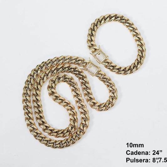 Cadenas Cubanas hombre 10mm 24” Stainless Steel