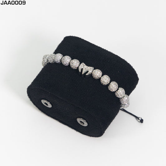 Pulsera Para Hombres Ajustable Color Silver