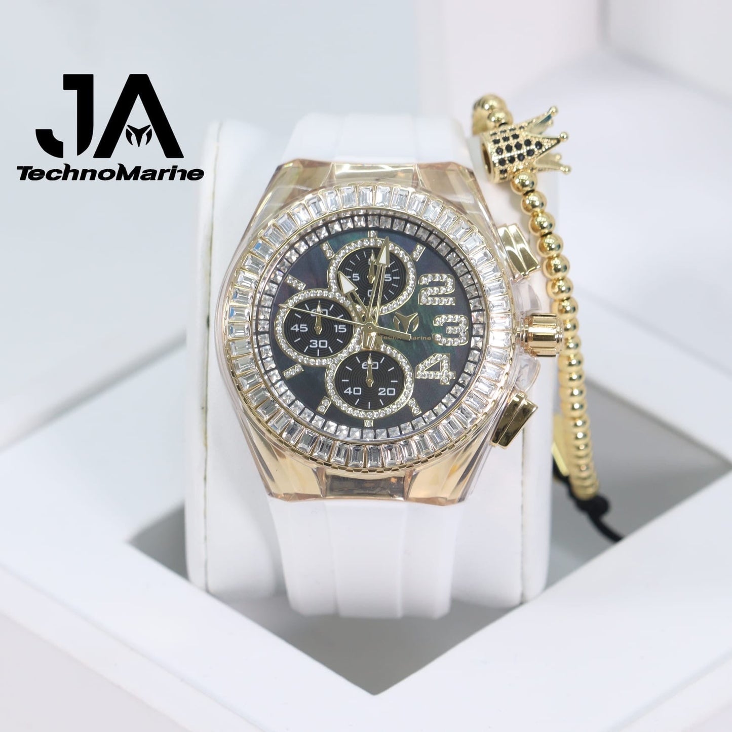 Technomarine Cruise Glitz 45mm Gold w Stones Arrival