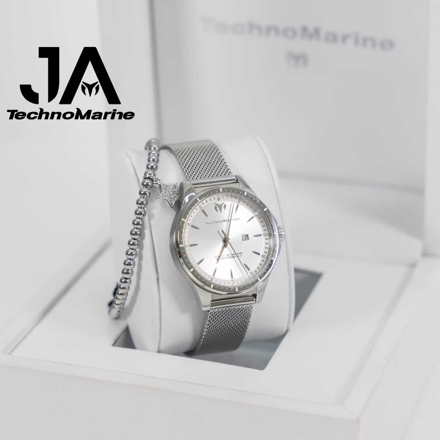 TechnoMarine MoonSun Women's Watch - 36mm Silver