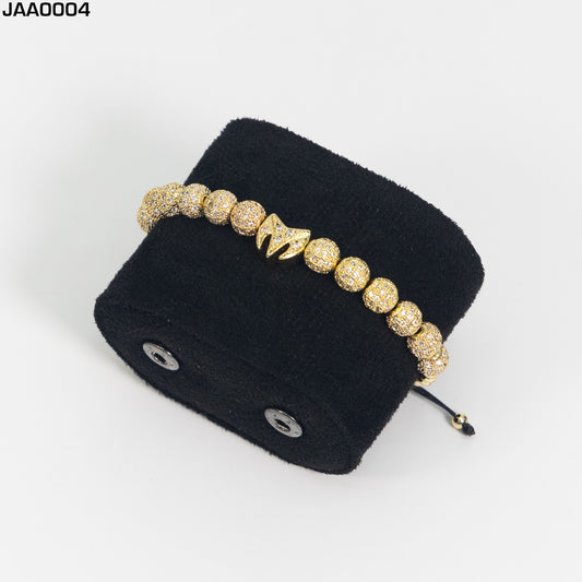 Pulsera Para Hombres Ajustable Color Oro