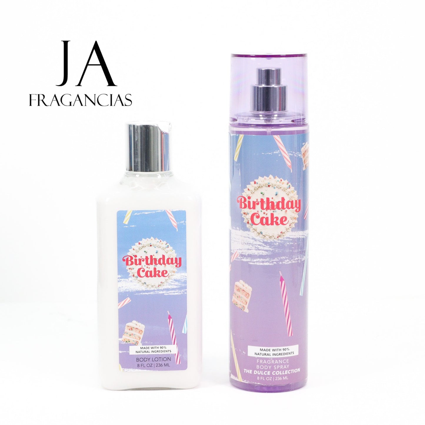 Splash Birthday Cake 2-Piece Body Mist and Body Lotion Set