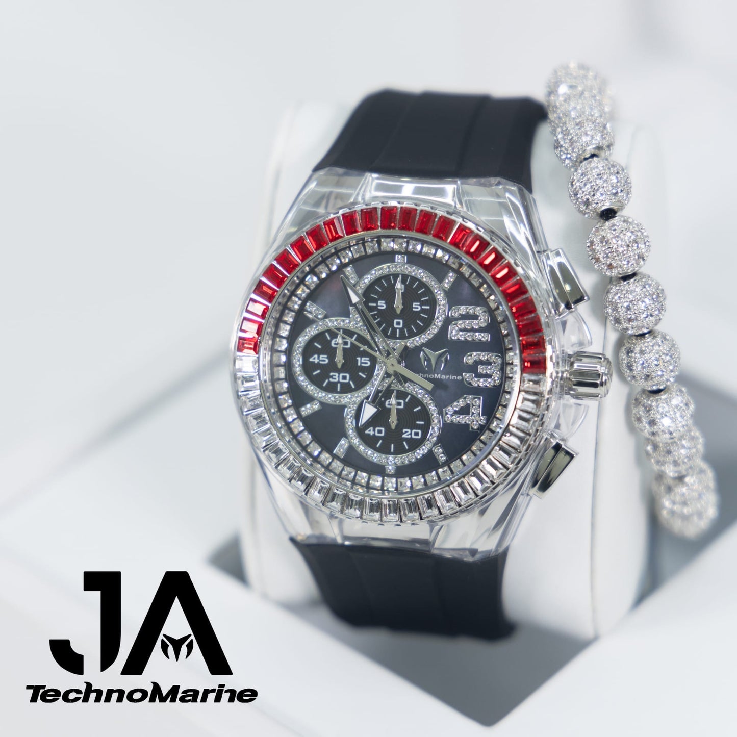 Technomarine  Cruise Glitz 46mm Silver with Stones Arrival