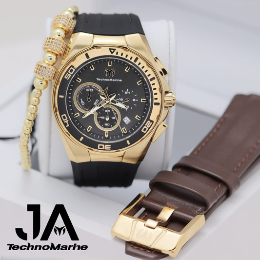 Technmarine Cruise Steel Gold Black 45mm Men